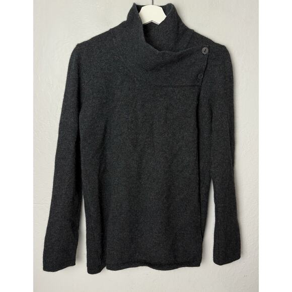 NativeWorld New Zealand Possum Fur Merino Asymmetric Jacket Women’s Medium Gray - Picture 1 of 5